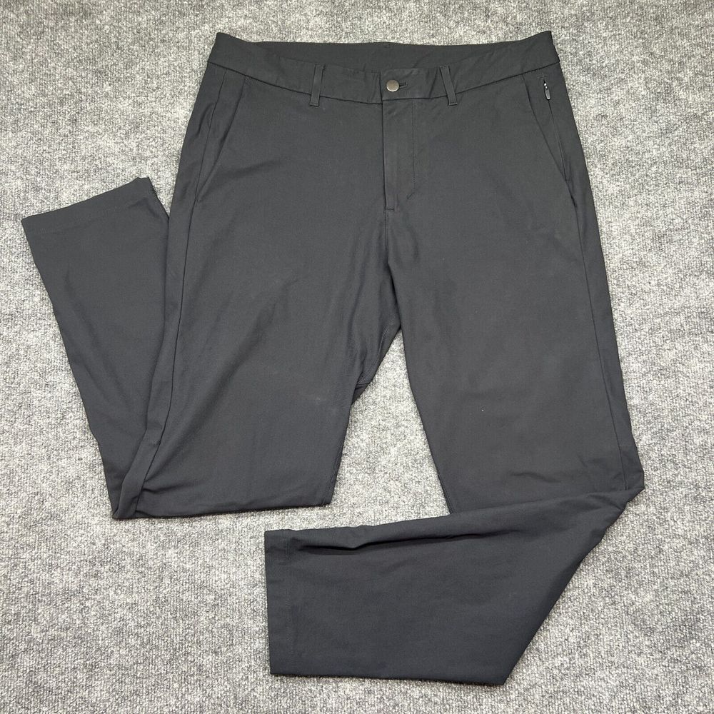 Lululemon‎ Pants Men's 34x31 Slim Fit Commission Warpstreme Chino Black